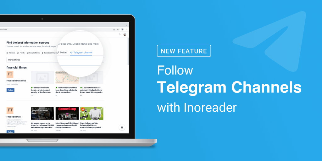 Turn every public Telegram Channel into a Feed